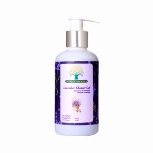 Intrigue Organics Lavender Shower Gel | Enhances Skin Healing | Fresh and Calm Feel | (200ml)