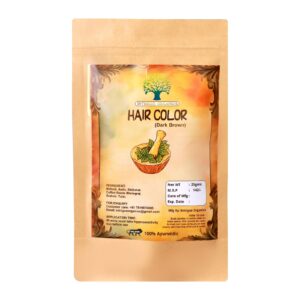 Intrigue Organics Hair Color – Dark Brown | 100% Ayurvedic & Natural (25gm)